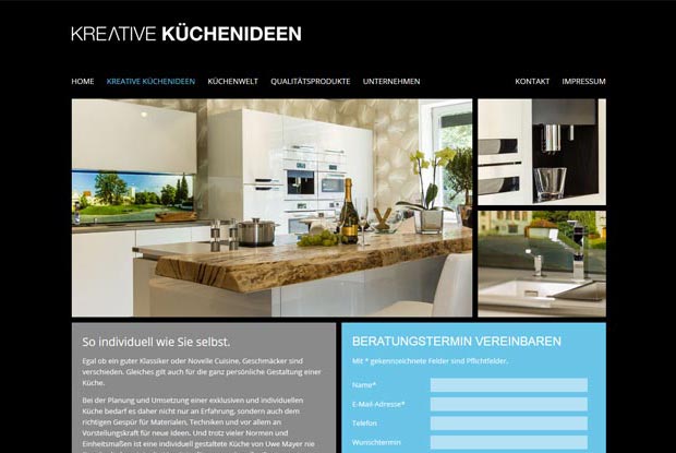 Webdesign - Kreative Küchenideen